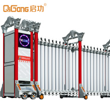 Electric Retractable Main Gate Stainless Steel Automatic Designs of Qigong Alarm System, Anti-Collision System